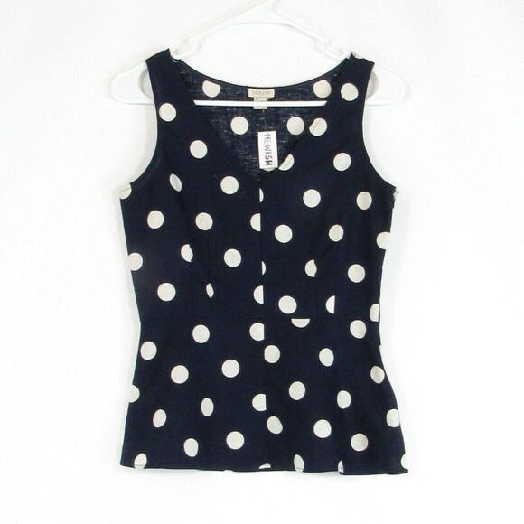 Blue J. CREW peplum blouse 00 - Picture 1 of 4